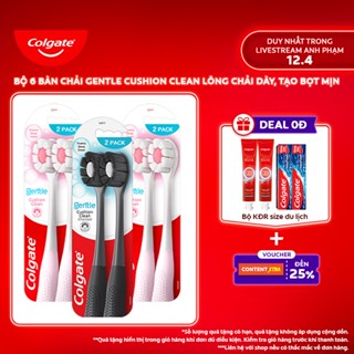 [Anh Phạm x Colgate] Combo 6 bàn chải Colgate Cushion Clean công nghệ tạo bọt kem siêu mịn