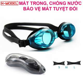 Kính bơi mắt trong XMODEL 1153 chống sương mờ, chống nước, cho người lớn và trẻ em từ 7 tuổi