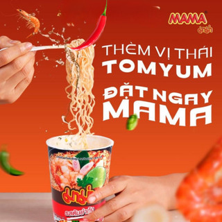 [Lốc 6 ly] Mỳ ly Tomyum Mama 60gr, Mì Ly Thái Lan Mama Chua Cay Sốt Tomyum Thơm Ngon