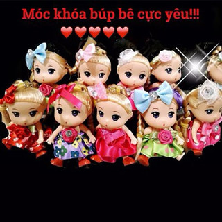 Đồ chơi Búp bê ChiBi cho bé gái có móc khóa xinh xắn và tiện lợi