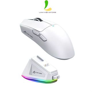 Chuột Không Dây Ziyou Attack Shark X11 Kèm Dock - Chuột Bluetooth Chip PAW3311 Pollingrate 1Khz