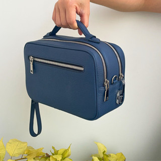 Túi GOLF đeo chéo nam, túi cầm tay da thật lót Nhung có dây đeo chéo