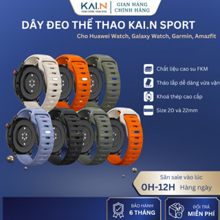 Dây Đeo Thay Thế Kai.N Sport Carbon Cho Samsung Galaxy Watch, Huawei Watch GT, Amazfit ,Garmin Size 20/22mm