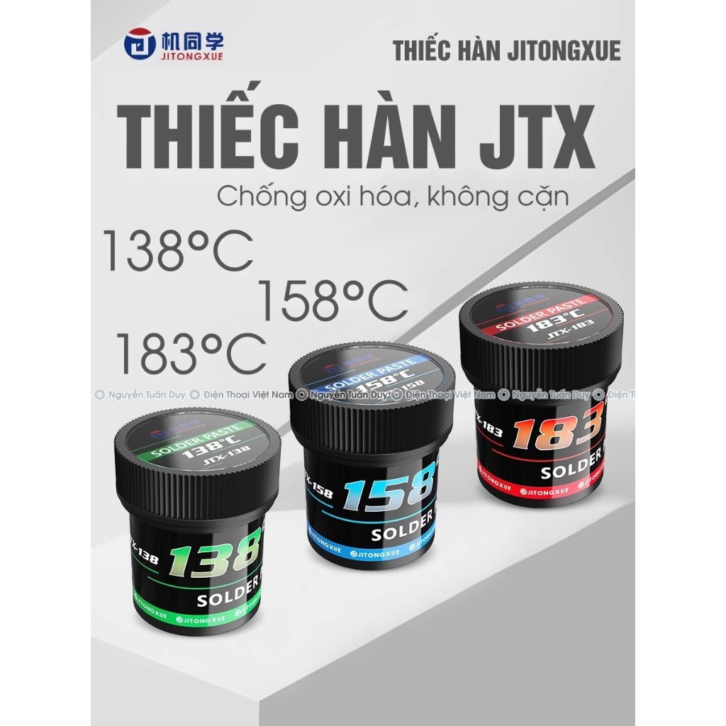 Thiếc chì hàn JTX Jitongxue 138 – 158 – 183>