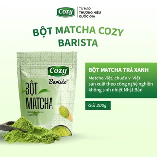 Bột Matcha Cozy Trà Xanh Hữu Cơ Nguyên Chất Công Nghệ Nghiền Nhật Bản Giữ Trọn Hương Vị