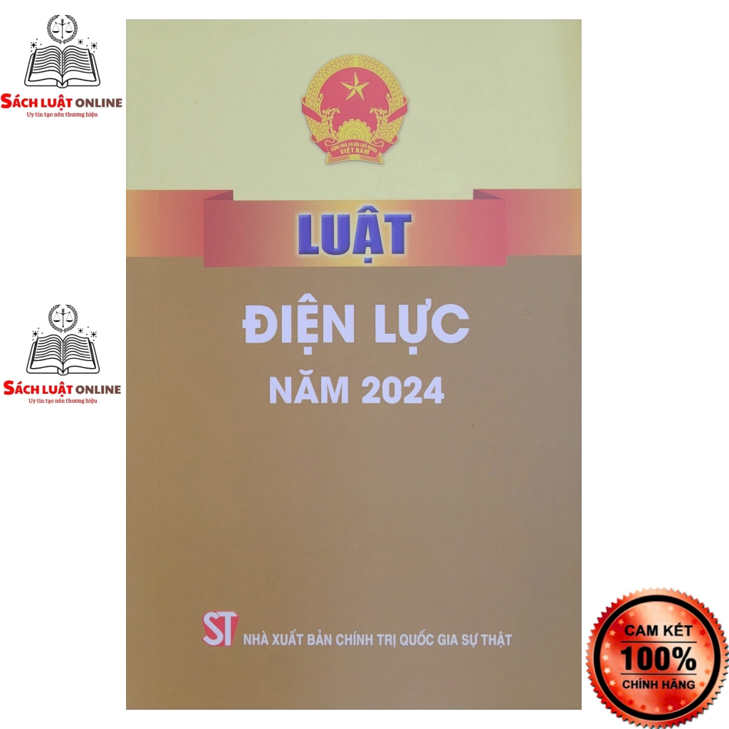 Sách LV3 - Luật điện lực năm 2024 (NXB Chính trị quốc gia Sự thật)