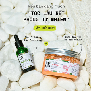 [COMBO] DẦU Ủ TÓC FEATHERY VÀ MUỐI TẨY TBC DA ĐẦU AUBURN hạn chế bết tóc làm phồng chân tóc  dưỡng ẩm da đầ