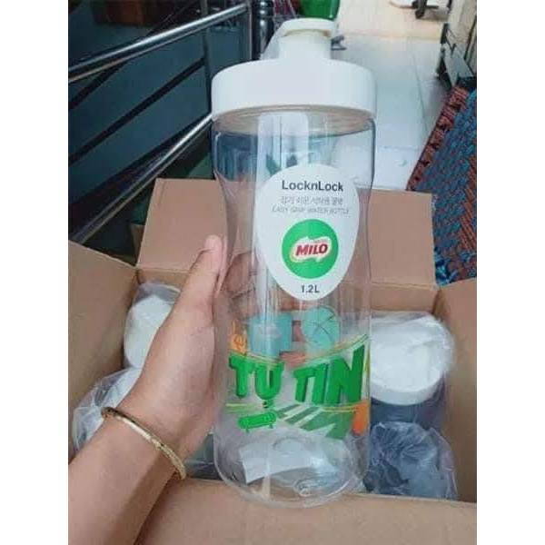 (set 2 bình) Bình đựng nước Lock&Lock Nescafe/milo 1.2L