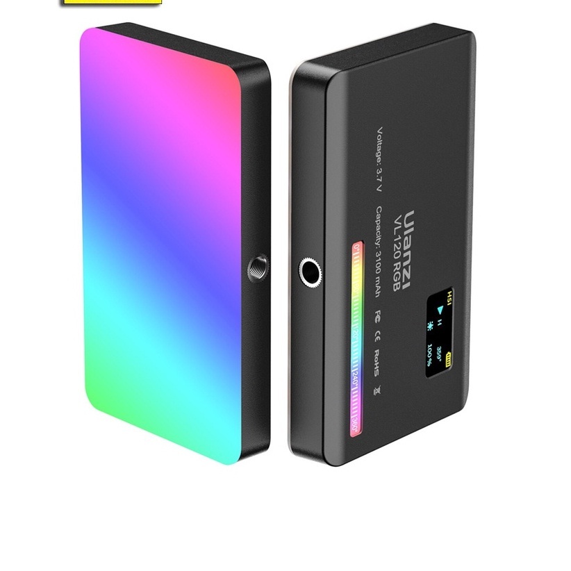 Đèn Led Ulanzi Vl120 - Trợ Sáng Chụp Ảnh 12 Giờ Rgb Mini 2500k-9000k cao cấp