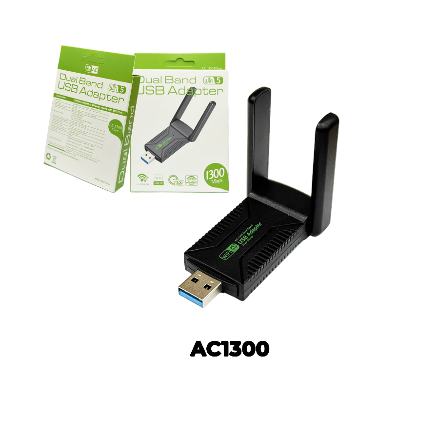 USB Wifi 3.0 1300Mbps băng tần kép 2 angten AC1300