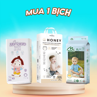 [1 BỊCH] Tã Bỉm Honey Premium, Momotaro, Momo Nature Mới Chính Hãng, Đủ Size Cho Bé
