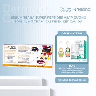 Serum Teana Super Peptides ASAP Skin Tone Correction dưỡng trắng da, mờ thâm nám 10ml/20ml
