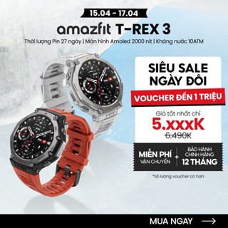 Đồng hồ thông minh Amazfit T-Rex 3 - Hàng chính hãng - Bảo hành 12 tháng