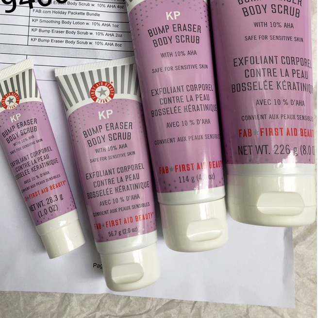 tẩy da chết body first aid beauty