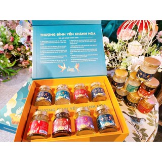 Yến sào hũ chưng sẵn Lamie Nest - Set quà tết 6 hũ, hộp 8 hũ cao cấp - kèm túi nilon thương hiệu,  [6,5GR YẾN/HŨ]