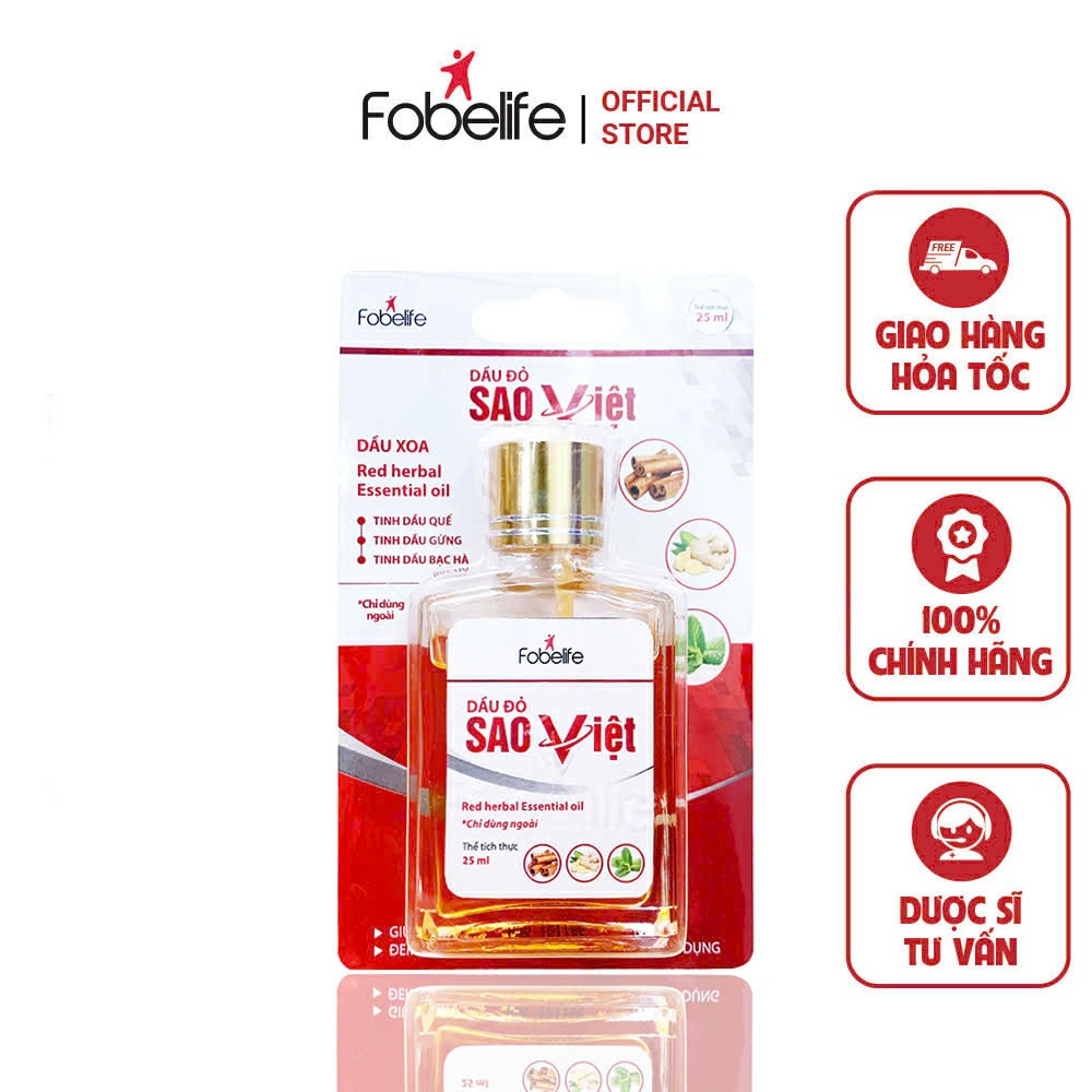 Dầu Đỏ Fobelife - Chai 3/25ml