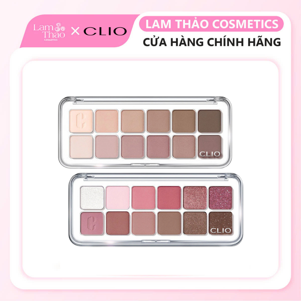 Bảng Phấn Mắt 12 Ô Clio Pro Eye Palette Air