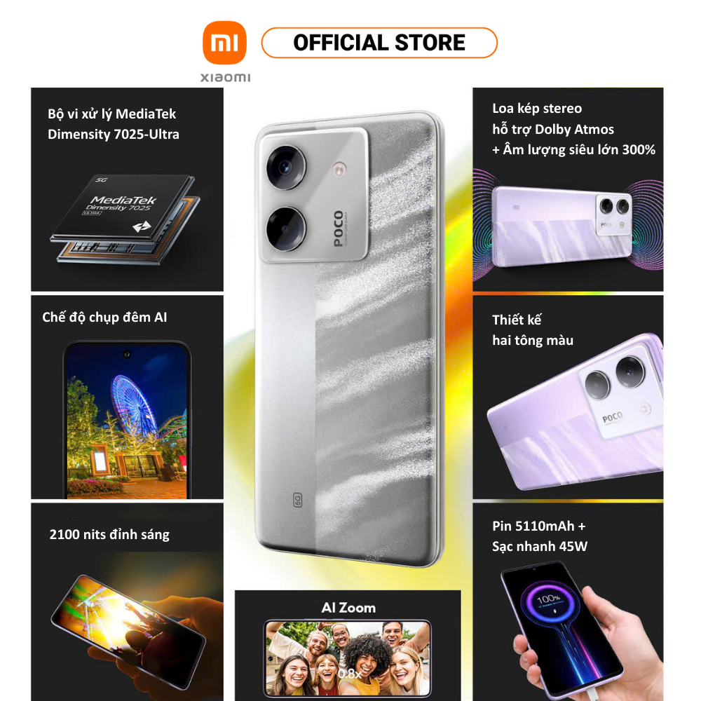 [Livestream] Điện thoại POCO M7 Pro 5G (8+256GB) | 6.67" AMOLED | Camera 50MP+2MP | MD7025-Ultra | BigBuy360 - bigbuy360.vn