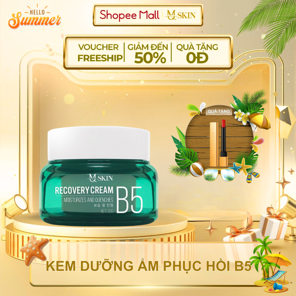 Kem Dưỡng Ẩm, Phục Hồi Chống Lão Hóa Da, B5 MQ SKIN - Recovery B5 Cream 30gr