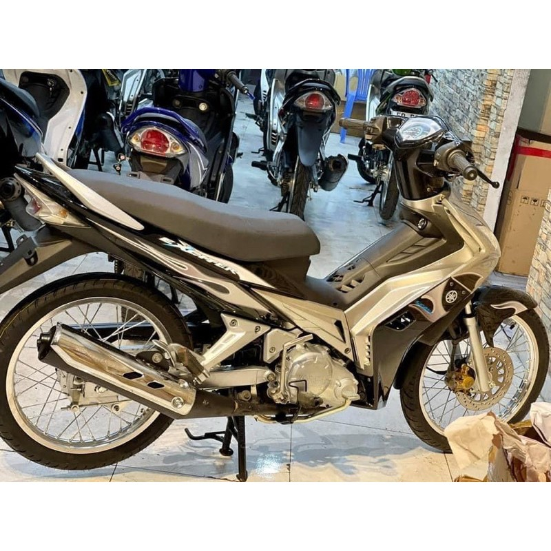 Tem rời Exciter 135 2007 mẫu lửa bạc đen in siêu nét