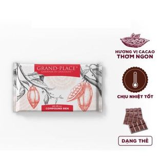 Socola Grand Place ĐEN 500gr-gói chiết lẻ từ gói nguyên 1kg(nên đặt hỏa tốc ship thường mùa hè dễ bị chảy scl)