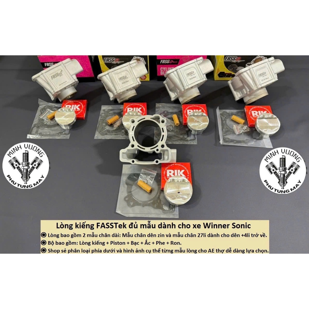 Lòng FASSTek size 57/62/65/68/70mm dành cho xe Winner Sonic