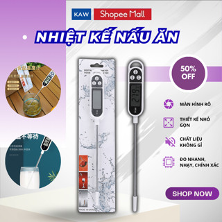 Nhiệt Kế Nấu Ăn, Nhiệt Kế Pha Sữa Đa Năng KAW, Nhỏ Gọn, Đo Nhạy, Nhanh, Chính Xác, Không Gỉ