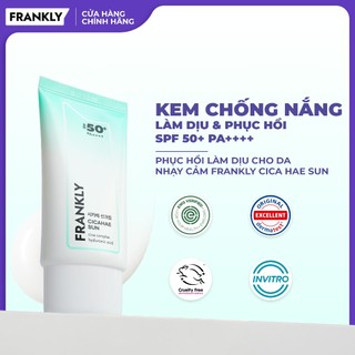   Võ Hà Linh x Frankly  Kem chống nắng làm dịu và phục hồi Frankly CICA HAE SEA SPF 50+ PA++++ 50ml 