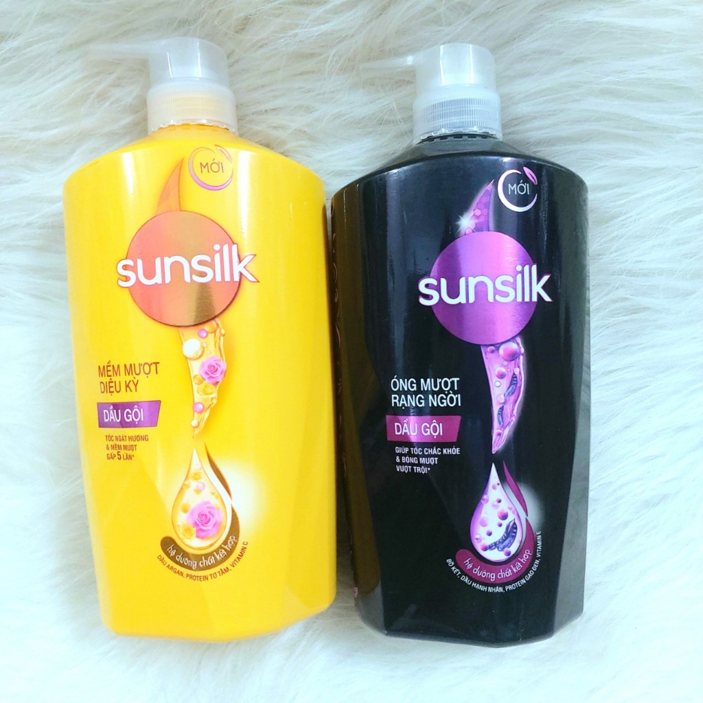 Dầu Gội SUNSILK 900G - Vàng & Đen - Cho Tóc Suôn Mềm Mượt Và Óng Ả