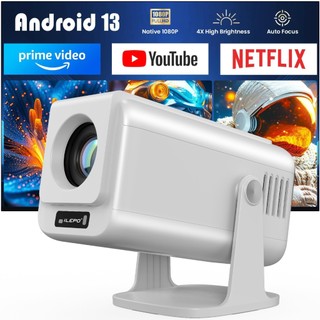  Máy chiếu mini V1PRO android 13 FULL HD hỗ trợ video 4K wifi 400ANSI bảo hành 12 tháng Máy chiếu 