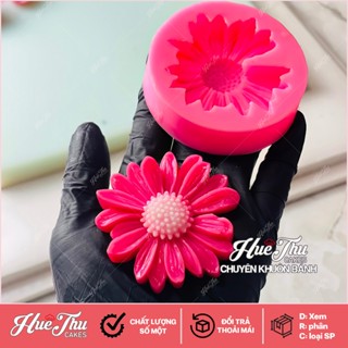  Khuôn silicon hoa Cúc Họa Mi gãy cánh 6.5cm  Thành phẩm 5.2cm  nhấn xôi hoa đậu làm bánh rau câu khuôn chè trôi nước 