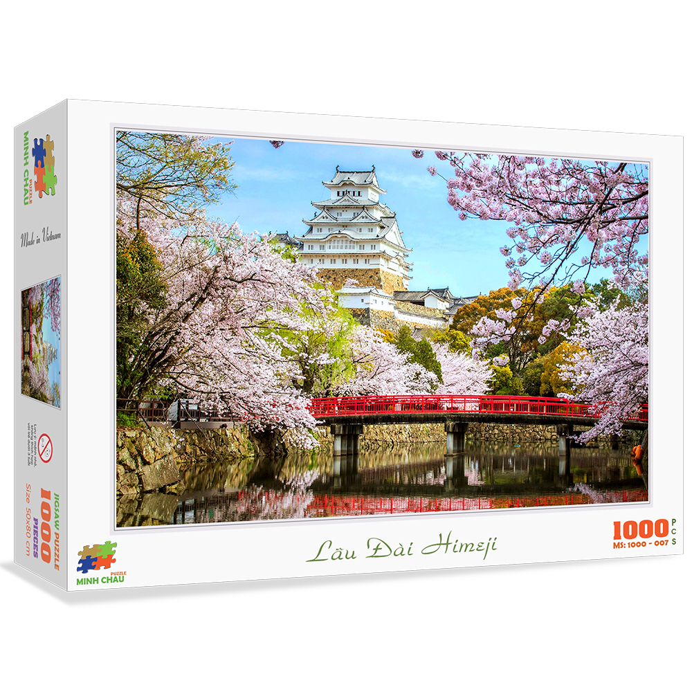 Bộ tranh xếp hình cao cấp 1000 mảnh ghép – Lâu Đài Himeji