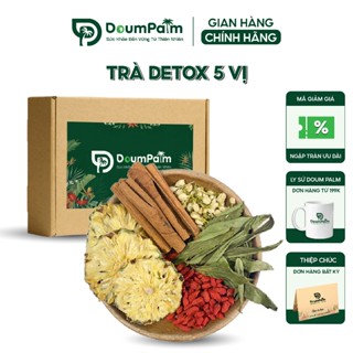 [SET] 40 Gói Trà Detox Hoa Quả Sấy Khô Giảm Cân, Thanh Lọc Cơ Thể, Đẹp Da, Mát Gan - DOUM PALM