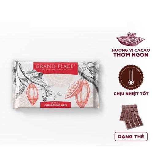 Socola Grand Place 110gr- Chocolate Compound 110gr (chiết từ gói 1kg)(nên đặt hỏa tốc ship thường dễ bị chảy scl)