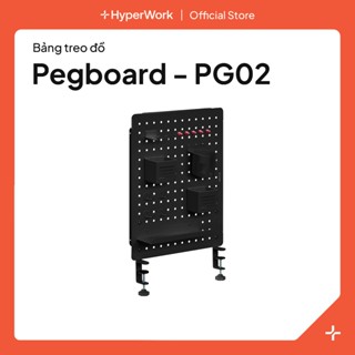 Pegboard - bảng treo đồ HyperWork Aster | PG02 phụ kiện setup bàn làm việc, thép chống rỉ set.