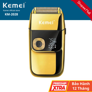 Máy Cạo Râu Đa Năng Kemei KM-2028 Cao Cấp, Lưỡi Kép 3D Có Màn Hình LCD Hiển Thị, Bảo Hành 12 Tháng