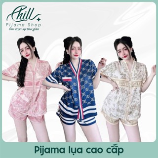 [Chill Pijama] - Set Đồ Bộ Mặc Nhà Pyjama Lụa Cát Cao Cấp Thoải Mái Mỗi Đêm Đủ Size 40-65kg