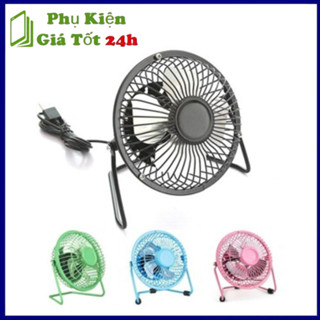 Quạt lồng sắt mini thổi bay cái nóng, xoay 360 độ,để bàn có công tắc tiện dụng và có cổng usb tiện lợi