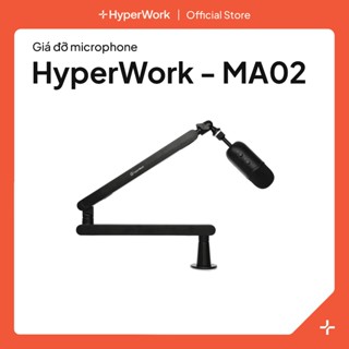 Giá Đỡ Microphone HyperWork MA-02 - Thiết Kế Cột Nâng Có Thể Tháo Rời Để Tùy Chỉnh Chiều Cao