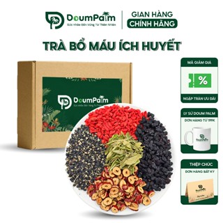 Trà Bổ Máu Ích Huyết Thảo Mộc, Hỗ Mát Gan Bổ Máu Hỗ Trợ Tim Mạch Giảm Stress Thanh Nhiệt - DOUM PALM