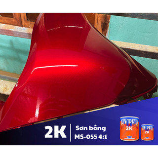 Sơn - dầu bóng 2K ô tô - xe máy HYPER tỷ lệ 4:1 (Code: MS-055) - Bộ 1.25L