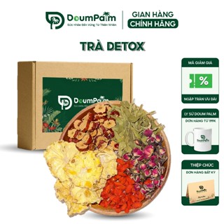 Trà Detox, Hỗ Trợ Giảm Cân, Mát Gan, Thanh Lọc Cơ Thể, Cải Thiện Giấc Ngủ, Đẹp Da, Dưỡng Nhan Ngũ Vị - DOUM PALM
