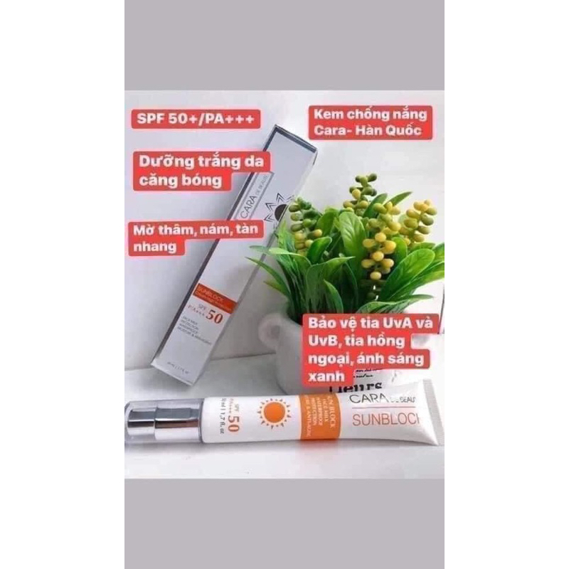 Kem chống nắng cara hàn quốc