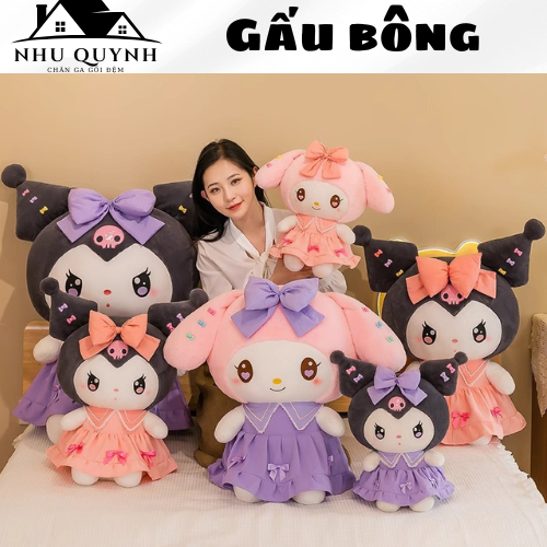 Gấu bông mini cute gấu bông làm quà tặng nhiều hình thù Kurrumi dễ thương hàng nhập khảu cao cấp