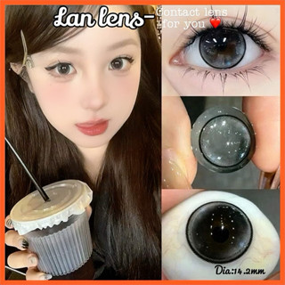 (Có cận 0-6)Kính áp tròng Lens Xám nhũ baby,hách mắt to long lanh-Lan lens.