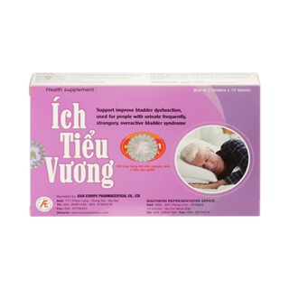  Ích Tiểu Vương - Hỗ Trợ Giảm Tiểu Đêm Tiểu Són Cải Thiện Chức Năng Bàng Quang  Hộp 20  30 Viên  