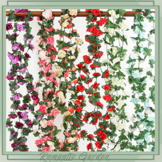 Dây Hoa Hồng Giả Cao Cấp | Cánh Hoa Lụa Mềm Tự Nhiên, Không Phai Màu | Trang Trí Nhà Ở, Tiệc Cưới, Quán Café, Studio