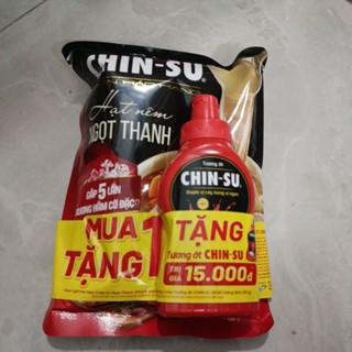  Mua1 tặng 1 Hạt nêm Chinsu ngon hảo hạng bịch 400g tặng chai tương ớt chinsu 250g như hình 