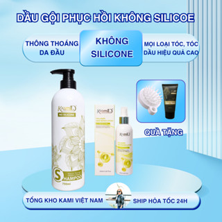 Dầu gội phục hồi chống rụng tóc hương nước hoa Kami, tặng kèm hấp phục hồi 50ml + lược gội