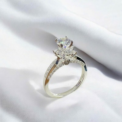 Nhẫn Bạc 925 Đính Đá CZ Kiểu Dáng Thời Trang, Tinh Tế - Ngọc Trai Trường Thịnh